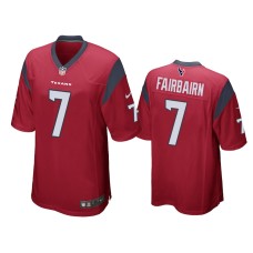 Men Houston Texans #7 Ka'imi Fairbairn Red Game Jersey