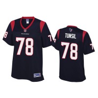 Women Houston Texans #78 Laremy Tunsil Navy Pro Line Jersey