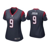Women Houston Texans #9 Brevin Jordan Navy Game Jersey