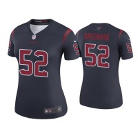 Women Houston Texans #52 Color Rush Legend Jonathan Greenard Navy Jersey