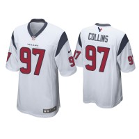 Men Houston Texans #97 Maliek Collins White Game Jersey
